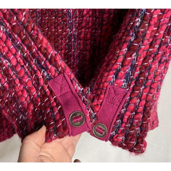 Genoa Sweaters Argentina Pink Wool Blend Full Zip Jacket XL Beautiful - Picture 5 of 7